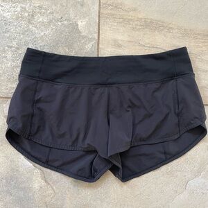 lululemon athletica Black Speed Up Shorts Size 6